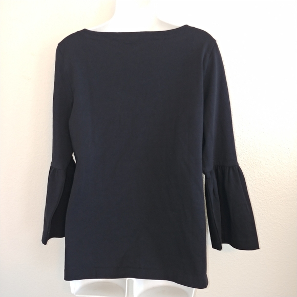 J crew factory bell sleeve t shirt black - Picture 5 of 8